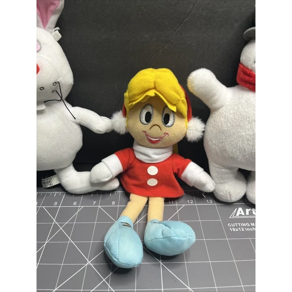 Set of 3 Frosty Plush Toys Frosty, Karen, Hocus Pocus Rabbit 9-11 inches
